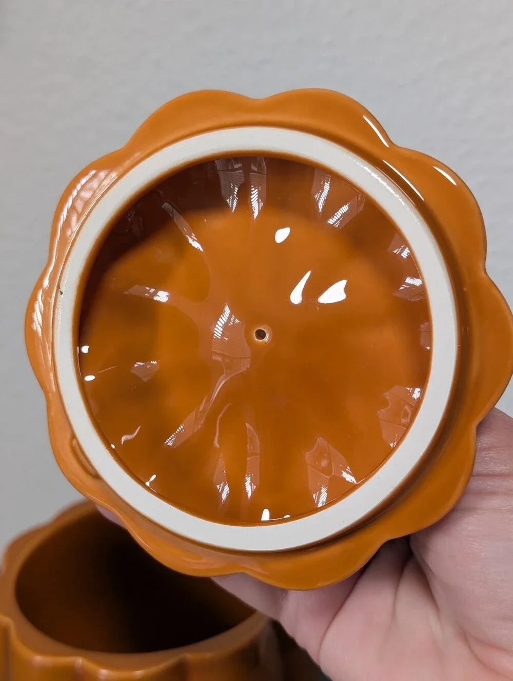PartyLite Pumpkin Candle Holder/Jar Harvest Fall Thanksgiving New w/o Box - Picture 4 of 8